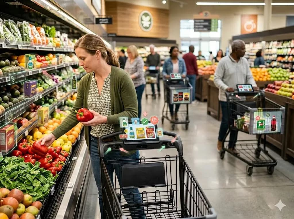 Smart AI-powered shopping carts begin tracking customers in US supermarkets and nudging them toward new purchases